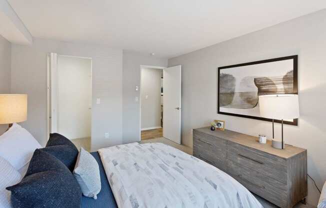 Alvista 23 Apartment Homes Model Bedroom with Walk-In Closet