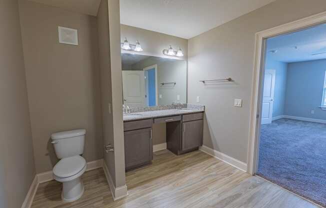 Bathroom at Parkside Grand Apartments in Pensacola, FL