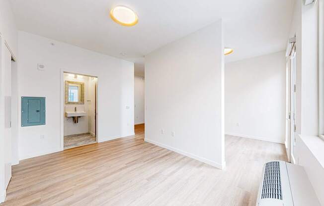 Wooden floor at One West Drive Apartments, Excelsior, MN