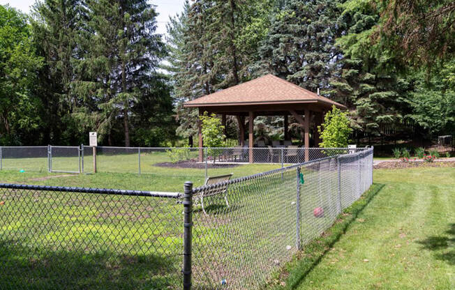 Dog park at Grand Rapids apartments