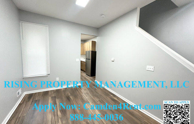 Newly Renovated 3 Bedroom 1.5 Bathroom home on a quiet block in Cooper Plaza, 1 block from the hospital.