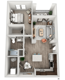1 bed, 1 bath, 740 sqft, $1,505