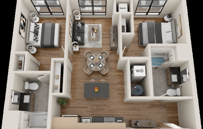 2 beds, 2 baths, 860 sqft, $2,585, Unit 325