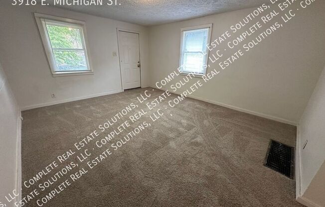 Now Showing this 1 BR, 1BA duplex located at 3918 E. Michigan St., Indianapolis, IN