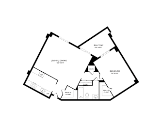 1 bed, 1 bath, 760 sqft, $1,585