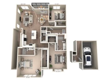3 beds, 3 baths, 1,960 sqft, $2,146