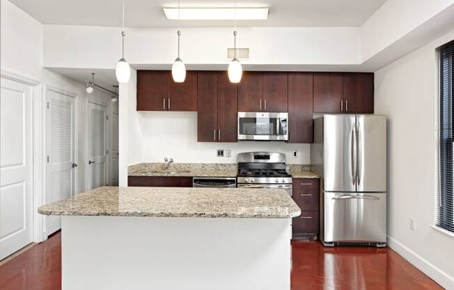 Two-bedroom kitchen at Park Place at Petworth, Washington, 20011