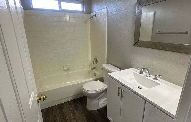 4 bedroom, 3 car garage. Bed and bath downstairs.  No Carpet, Recent renovation