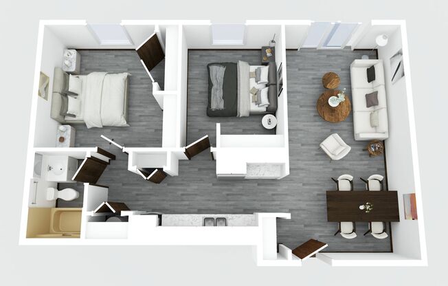 2 beds, 1 bath, 800 sqft, $1,099, Unit 108 - 105