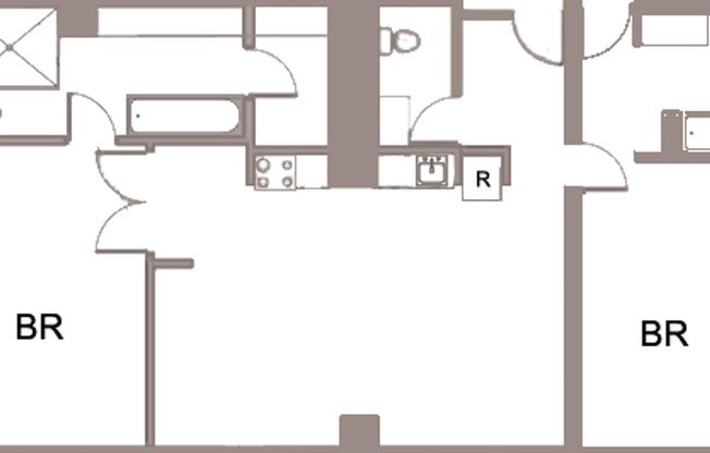 2 beds, 3 baths, 1,400 sqft, $1,685, Unit 1901