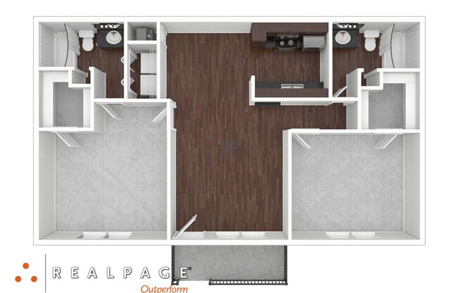 2 beds, 2 baths, 960 sqft, $1,102