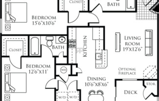 2 beds, 2 baths, 1,031 sqft, $1,680