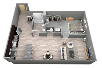1 bed, 1 bath, 828 sqft, $1,275