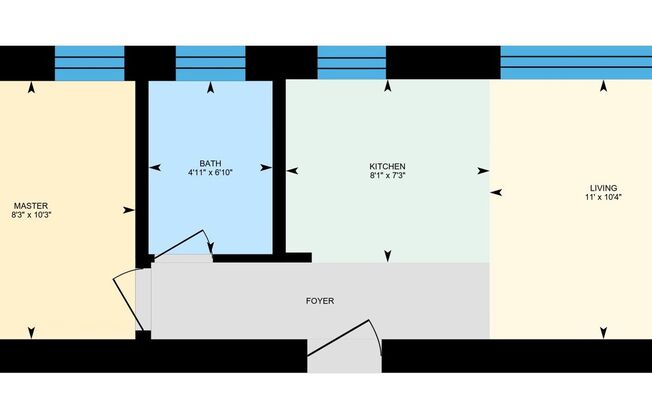 1 bed, 1 bath, 420 sqft, $938, Unit One Bed