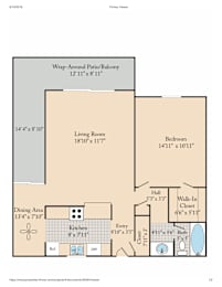 1 bed, 1 bath, 793 sqft, $1,690