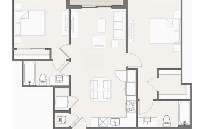2 beds, 2 baths, 901 sqft, $3,102
