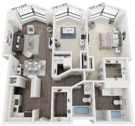 2 beds, 2 baths, 1,420 sqft, $3,680