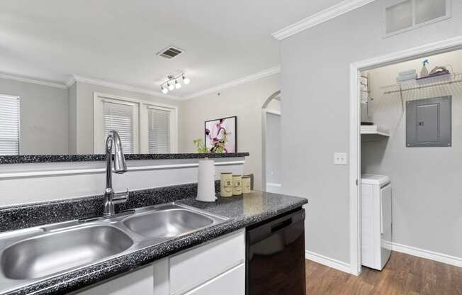 the preserve at ballantyne commons apartment kitchen and sink