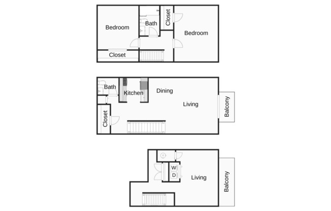 2 beds, 1.5 baths, 1,125 sqft, $1,643