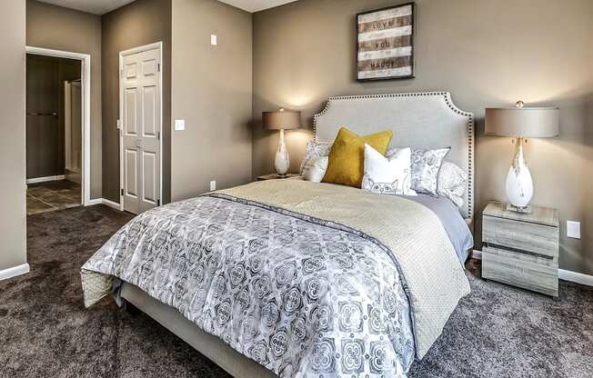 Large bedrooms at The Apartments at Lux 96 in Papillion, NE