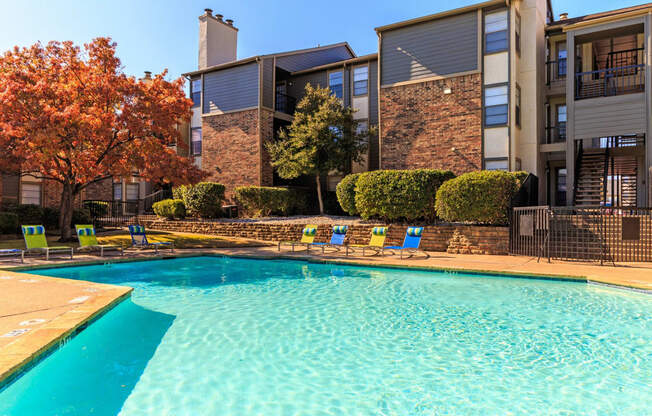 Swimming pool  at The Summit Apartments in Mesquite, Texas, TX