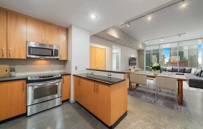 Breakfast bar in select units - Main 3 Downtown