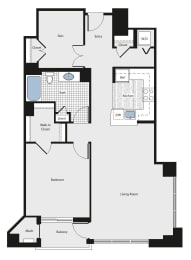 1 bed, 1 bath, 1,063 sqft, $3,310