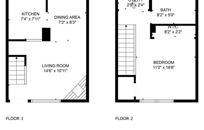 1 bed, 1 bath, 600 sqft, $1,050, Unit 7