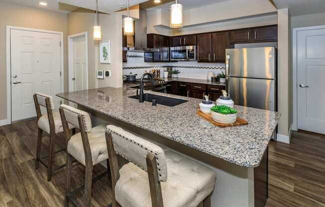 Kitchen counter top at Level 25 at Sunset by Picerne, Las Vegas, NV, 89113