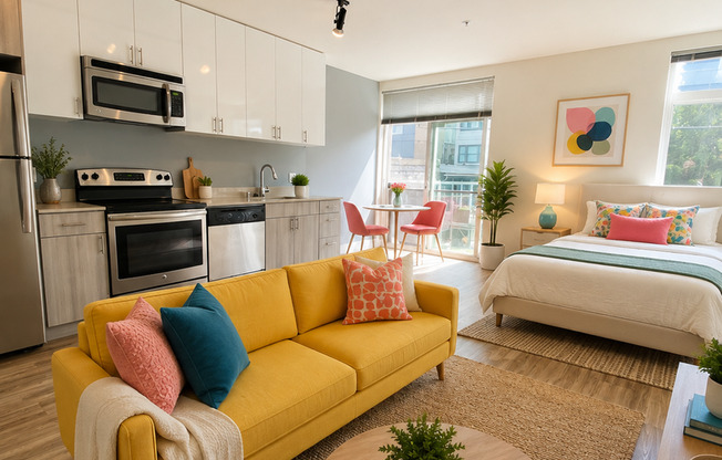 Studio, 1 bath, 430 sqft, $1,515, Unit 409