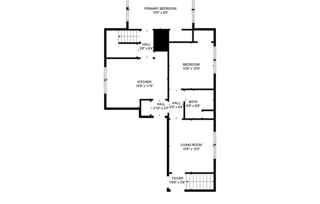 2 beds, 1 bath, 700 sqft, $1,940, Unit #3