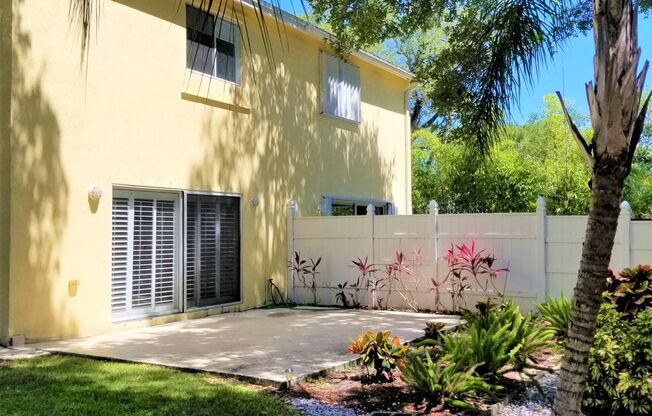 Beautifully maintained 2-bedroom, 2.5-bath townhome with a private fenced backyard and patio