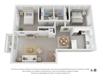 2 beds, 2 baths, 946 sqft, $4,052