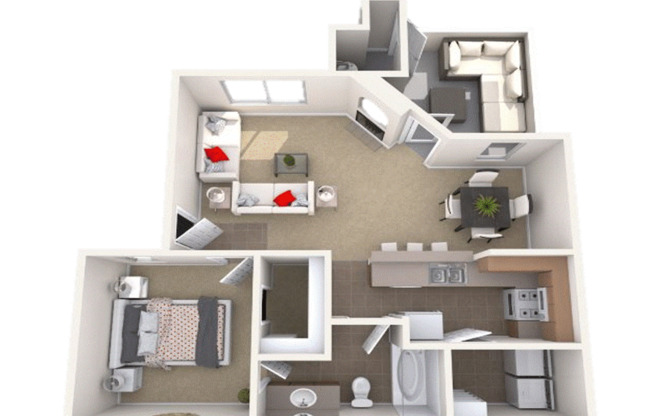 1 bed, 1 bath, 745 sqft, $1,195, Unit 2193