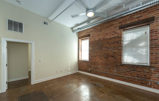 Unfurnished Living Area at Mayton Transfer Lofts, Petersburg, VA, 23803