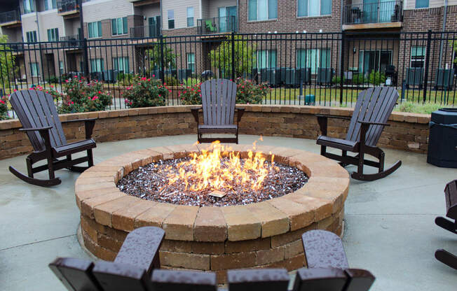 Community Fire Pits at the Sterling at Prairie Trail in Ankeny, IA