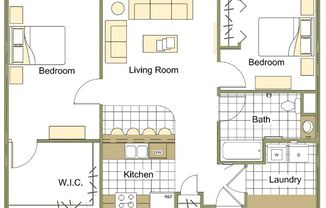 2 beds, 1 bath, 945 sqft, $960, Unit 218