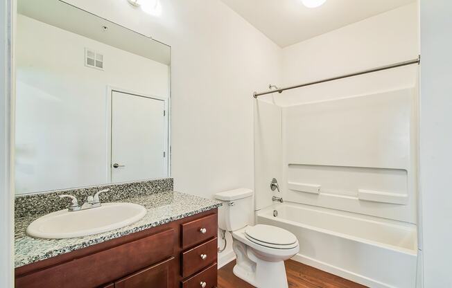 bathroom with a sink toilet and bathtub