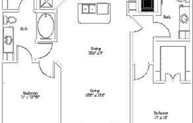 2 beds, 2 baths, 1,122 sqft, $1,795