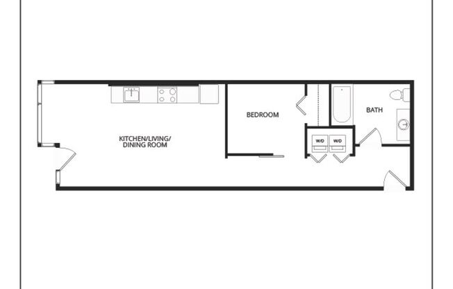 1 bed, 1 bath, 616 sqft, $2,125, Unit 618