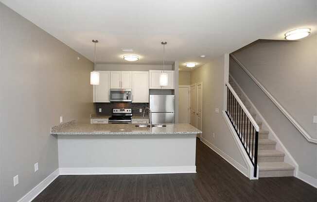 Topaz Style Floorplan Kitchen at Quarry at River North