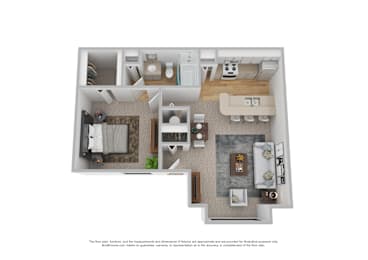 1 bed, 1 bath, 618 sqft, $965