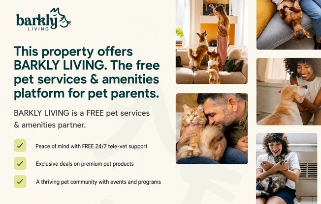 Audubon Creek Apartments caters to pet lovers with a fully equipped pet service program. Enjoy a supportive community with exclusive amenities for your furry friends. Embrace a lifestyle that celebrates your pets. Inquire today!