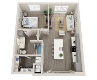 1 bed, 1 bath, 707 sqft, $1,499
