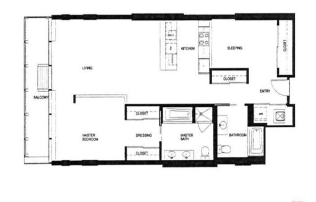 2 beds, 2 baths, 1,160 sqft, $3,700, Unit 912