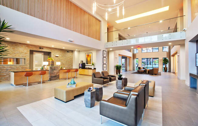 lobby in houston texas apartments 