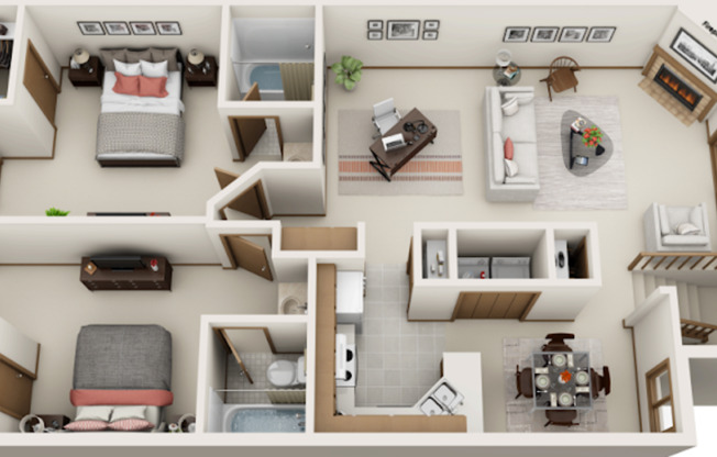 2 beds, 2 baths, 1,300 sqft, $1,675, Unit 5400G