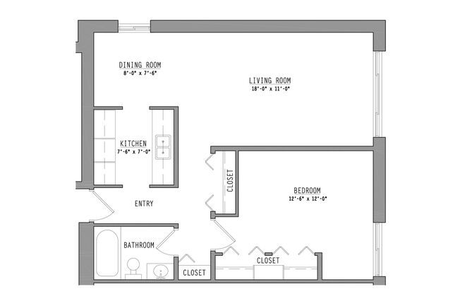 1 bed, 1 bath, 650 sqft, $1,420, Unit 602