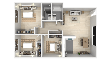 3 beds, 2 baths, 1,100 sqft, $2,795