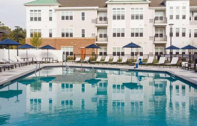 Pool near building at 99 Bridge, Old Bridge, NJ